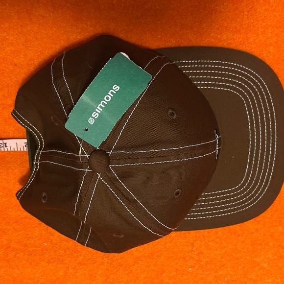 Obey brown 100% cotton small logo topstitched cap NWT - Picture 9 of 9